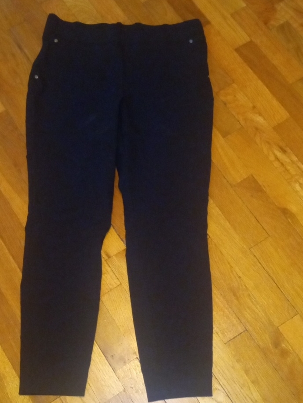 women Large black pull on pants, Maurices